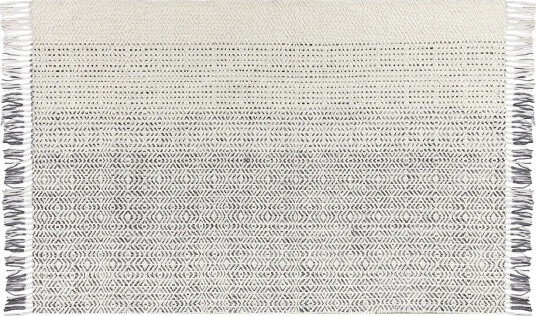 Omerli Ullteppe 140x200 cm - Svart/hvit