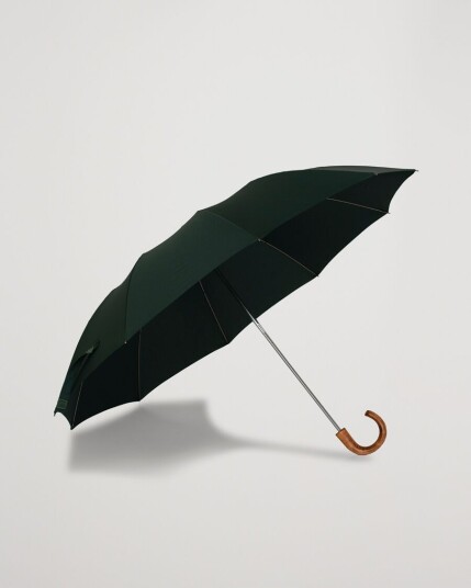 Fox Umbrellas Telescopic Maple Crook Umbrella Racing Green