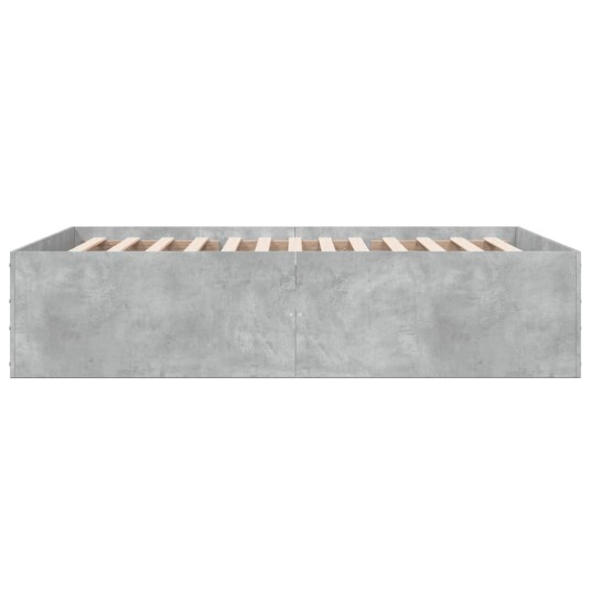 Sengeramme betonggrå 120x200 cm konstruert tre 8721102615719