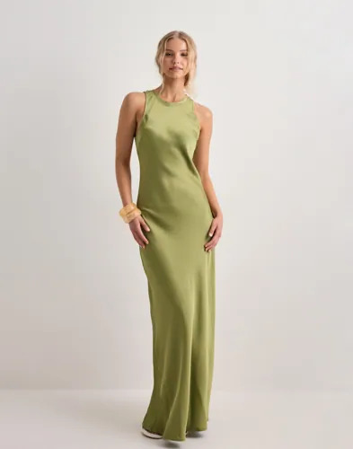 Neo Noir Grønn Celinie Heavy Sateen Dress