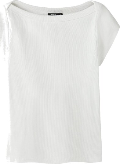 LMTD T skjorte Rib NlfKana Bright White LMTD 13 14 år 158 164 T skjorte Hvit