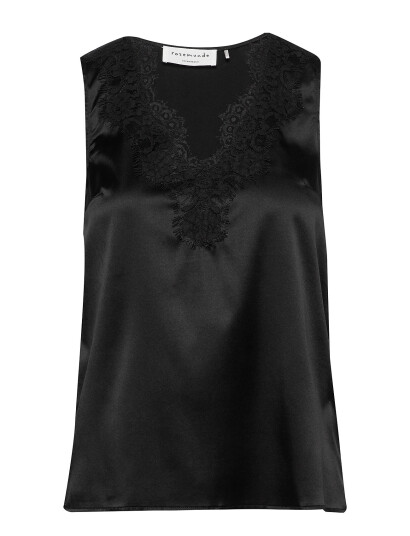 Rosemunde Jade Silk Top W/ Lace Black 36 Rosemunde Jade Silk Top W/ Lace Black 36