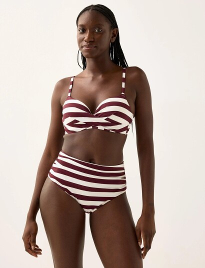 Lindex Shaping Bikini Bottom With High Waist Multi/patterned XL