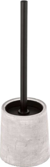 Wenko 24815100 Toalettbørste Og Holder Grå Sement Plast Rustfritt Stål 380 Mm 11,5 Cm