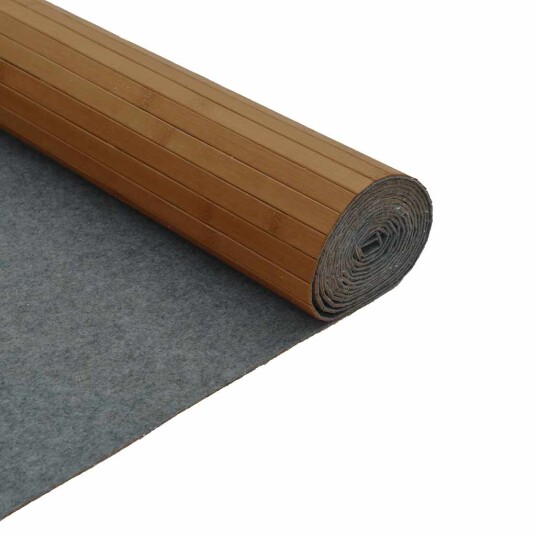  Teppe rektangulær brun 80x200 cm bambus 8721012367951