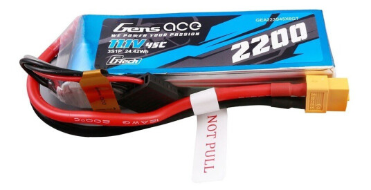 Gens Ace 3s 2200mAh 45C G-Tech XT60 Gens Ace 3s 2200mAh 45C G-Tech XT60
