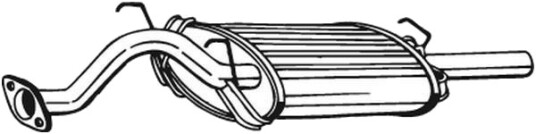 BOSAL 163-157 Bakre eksospotte