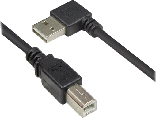 Alcasa 2510-Eu005w 0,5 M Usb A Usb B Usb 2.0 Hankjønn/Hankjønn Sort