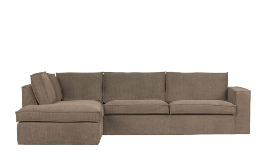 Woood FREDDIE Sofa Venstre Brun