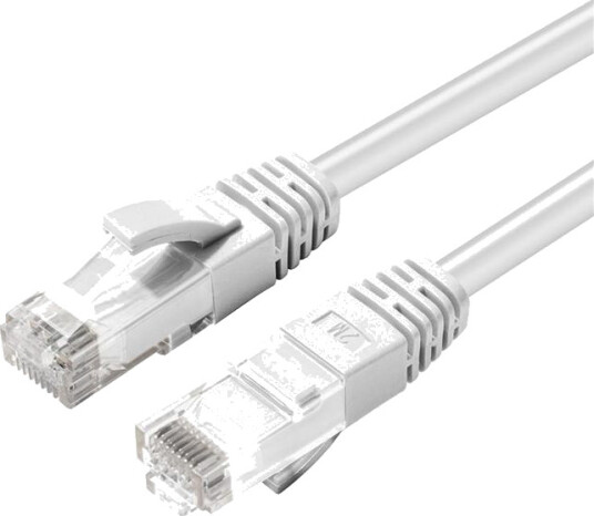 MicroConnect - Nettverkskabel - RJ-45 (hann) til RJ-45 (hann) - 1 m - UTP - CAT 6 - halogenfri - hvit