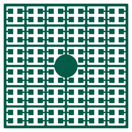 Pixelhobby Midi Perler 505 Ekstra mørk Smaragdgrønn 2x2mm 140 pixels
