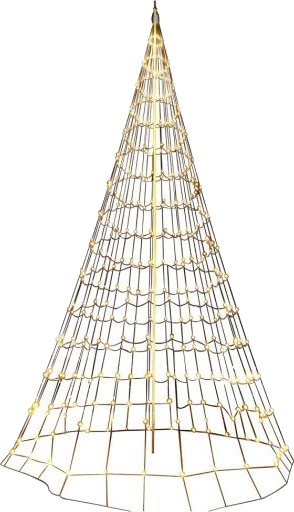 Veli Line julelys til flaggstang - flaggstangslysnet - 8 meter