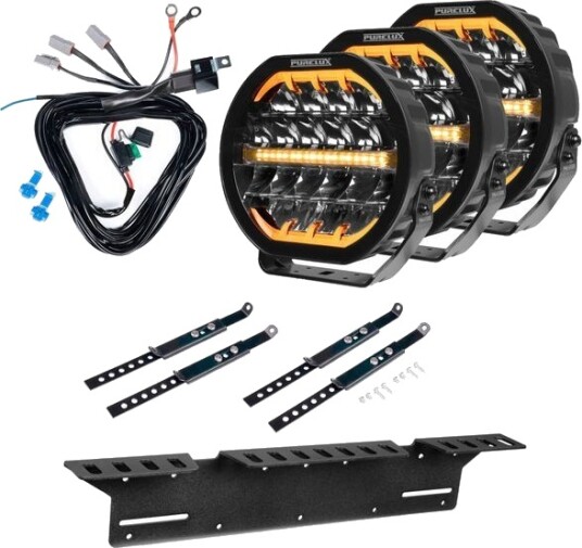 Ekstralys PURELUX Ranger 9   Rund / 23 cm / 160W 3 stk   Komplett pakke