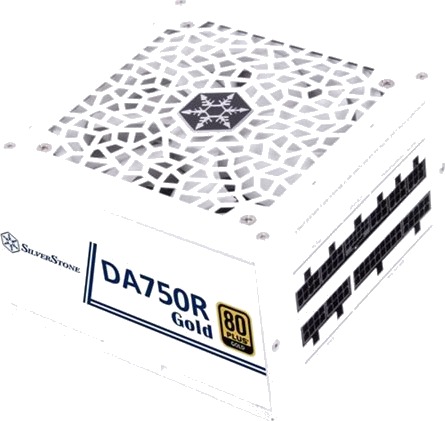 Silverstone Da750r Gold - Strømforsyning (Intern) - Fully Modular, Pcie 5.0 - Atx12v 3.1 - 80 Plus Gold - Ac 90-264 V - 750 Watt - Aktiv Pfc - Hvit
