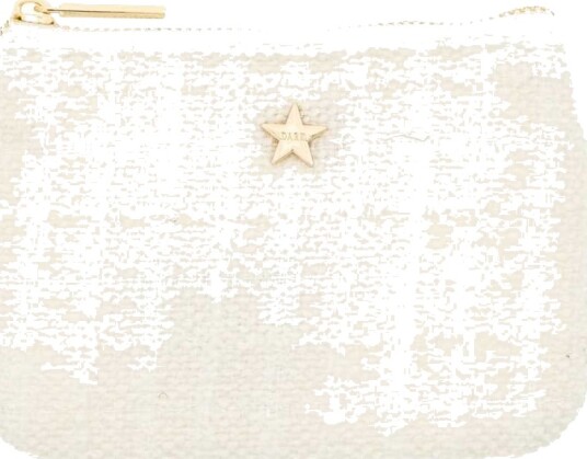 DARK Tweed Mini Pouch Off White