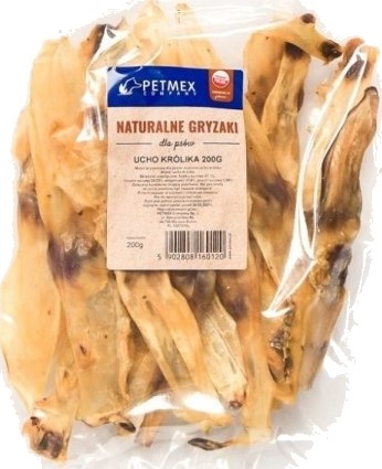 Petmex Hund Tygge Kanin Øre 200 G