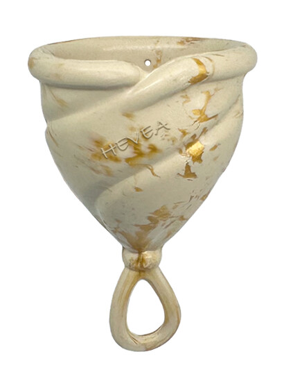 HEVEA Loop Menstrual Cup - Size 2 - Golden Sand - Beige - 2 HEVEA Loop Menstrual Cup - Size 2 - Golden Sand - Beige - 2