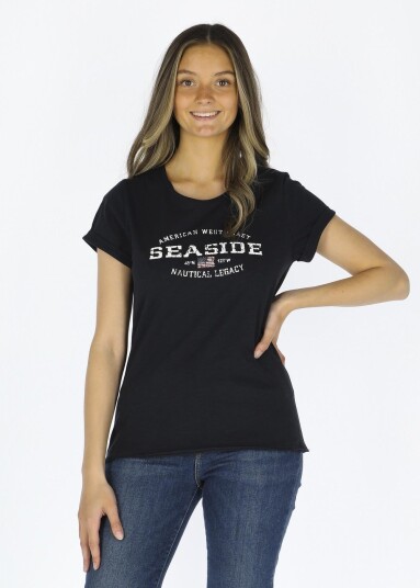 Seaside Nautical Xprnc Tee W Navy 42 Strandklær