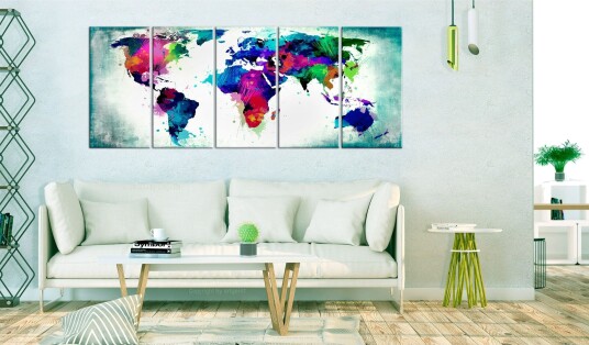 Tavle Colourful Chaos 200X80 Artgeist sp. z o. o.