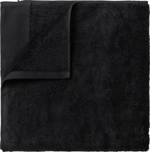 Blomus Sauna Towel   200 X 100 Cm   Riva   Black   Black   ONE SIZE