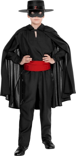 Maskworld Metamorph Zorro Barn Kostyme Large 142383-12