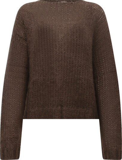 My Essential Wardrobe Mwnima Knit Pullover   DARK BROWN   XL