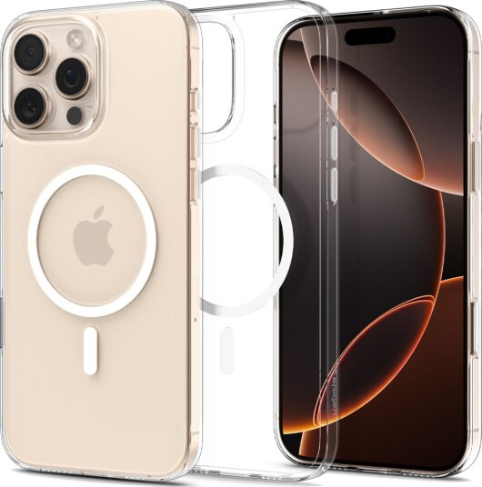 Spigen Thin Fit T MagSafe-deksel for iPhone 16 Pro Max Gjennomsiktig/Hvit Spigen Thin Fit T MagSafe-deksel for iPhone 16 Pro Max Gjennomsiktig/Hvit
