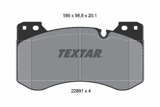 Bremseklosser TEXTAR 2289101 Bremseklosser TEXTAR 2289101