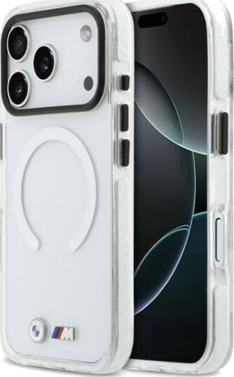 BMW M IML Shockproof Metal Logos MagSafe Case for iPhone 17 Pro Clear