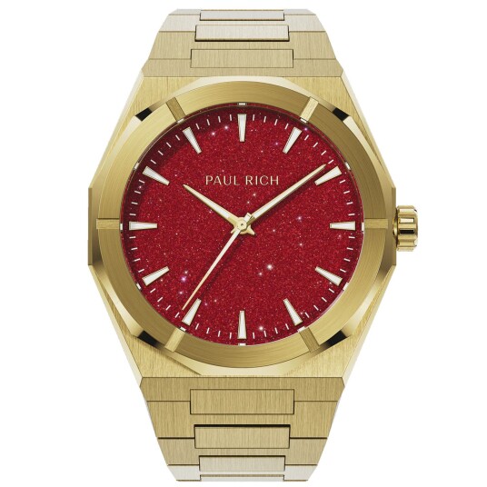 Paul Rich Star Dust II Red PR20207 - Herre - 43 mm - Analog - Kvarts urverk - Mineralglas Paul Rich Star Dust II Red PR20207 - Herre - 43 mm - Analog - Kvarts urverk - Mineralglas