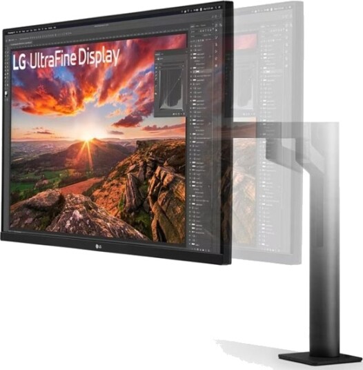 LG UltraFine Ergo 32UN880K 32" 4K IPS Skjerm med Justerbar Høyde - Svart LG UltraFine Ergo 32UN880K 32" 4K IPS Skjerm med Justerbar Høyde - Svart