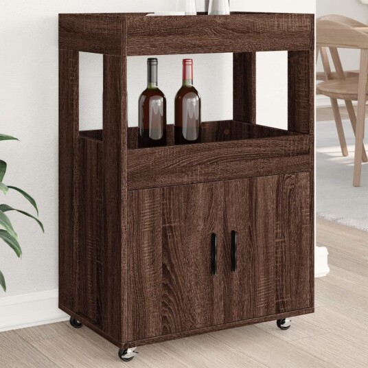 Bartralle brun eik 60x39,5x89 cm konstruert tre 8721102816970