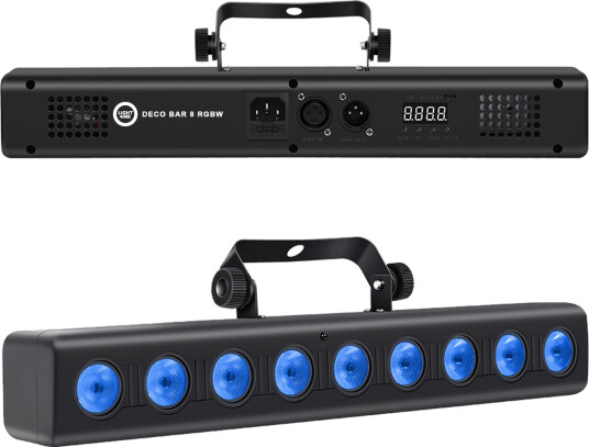 Light4me Deco Bar 8 Rgbw Lyslist Veggvasker 9X4w Led Trådløs Fjernkontroll
