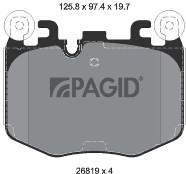 PAGID T4307N Bremseklosser PAGID T4307N Bremseklosser