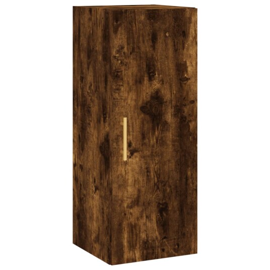 vidaXL Highboard røkt eik 34,5x34x180 cm konstruert tre 8720845485245