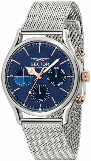 Sector 660 Herreklokke R3253517009 Blå/Stål Ø43 mm