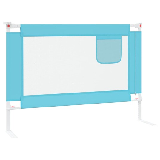 Vidaxl Sengehest småbarn blå 90x25 cm stoff