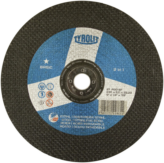 Skrubbskive Basic 27C ø178Ã6 A30Q-BF