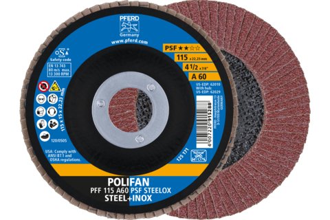 Pferd Lamellskive 67646115 Rustfritt Stål 115x22.23mm Pferd Lamellskive 67646115 Rustfritt Stål 115x22.23mm