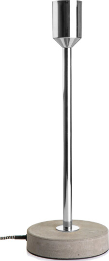 Enjoy Design Bordlampe sølv/sement H:41cm