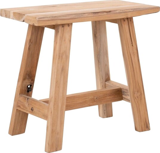 House Nordic Nelli - Bench, Teak, Nature, 50X25X45 Cm - Brown - 25X50X45CM House Nordic Nelli - Bench, Teak, Nature, 50X25X45 Cm - Brown - 25X50X45CM