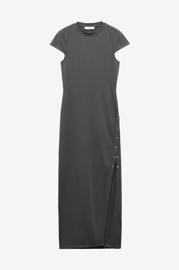 Mango Maxikjole Dress Chia Grå Mango Maxikjole Dress Chia Grå