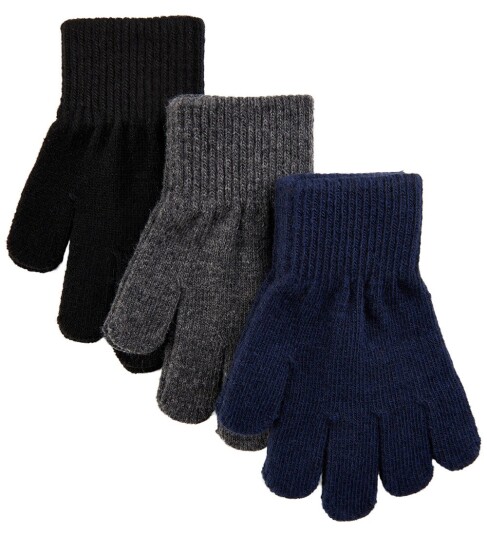 Mikk-line Magic Votter 3-pakning Blue Nights-Antrazite-Black 4-7 år Mikk-line Magic Votter 3-pakning Blue Nights-Antrazite-Black 4-7 år