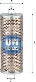 Oljefilter UFI 25.708.00 Oljefilter UFI 25.708.00