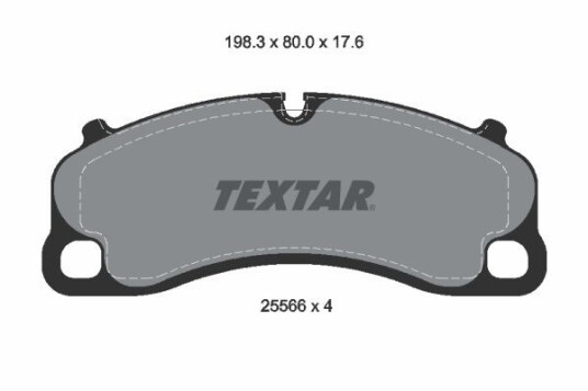 Bremseklosser TEXTAR 2556601