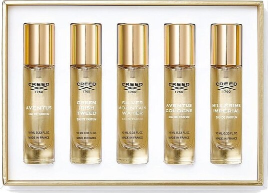 Creed 5-delt Duftersett for Menn med Eau De Parfum 5 x 10 ml Creed 5-delt Duftersett for Menn med Eau De Parfum 5 x 10 ml
