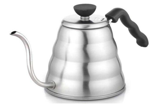 Hario Pour Over Kettle Buono 1.2l hellekanne - Hairline Silver Hario Pour Over Kettle Buono 1.2l hellekanne - Hairline Silver