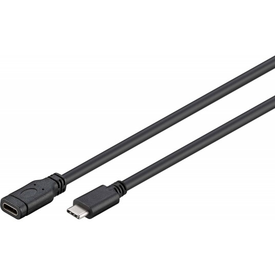 Nedis USB-C Forlengelseskabel 1 m 3.1 Svart Nedis USB-C Forlengelseskabel 1 m 3.1 Svart