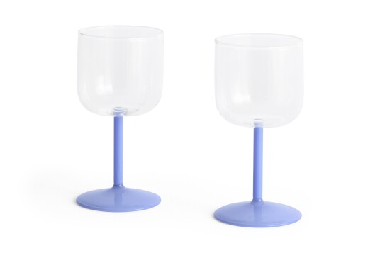 Hay Tint Vinglass 2 pk Klar / Jade Blue Hay Tint Vinglass 2 pk Klar / Jade Blue