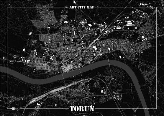 Art Map Dekorativ Plakat Toruń Art Map Dekorativ Plakat Toruń